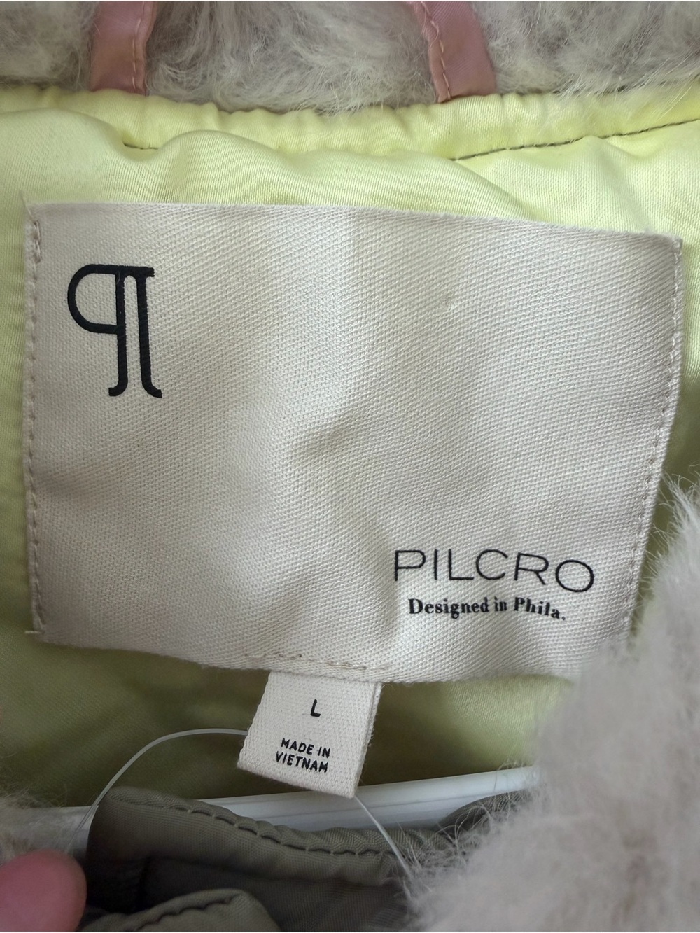 NWT- Pilcro Sherpa Fleece Collar Quilted Liner Coat (Size L) - Picture 9 of 16